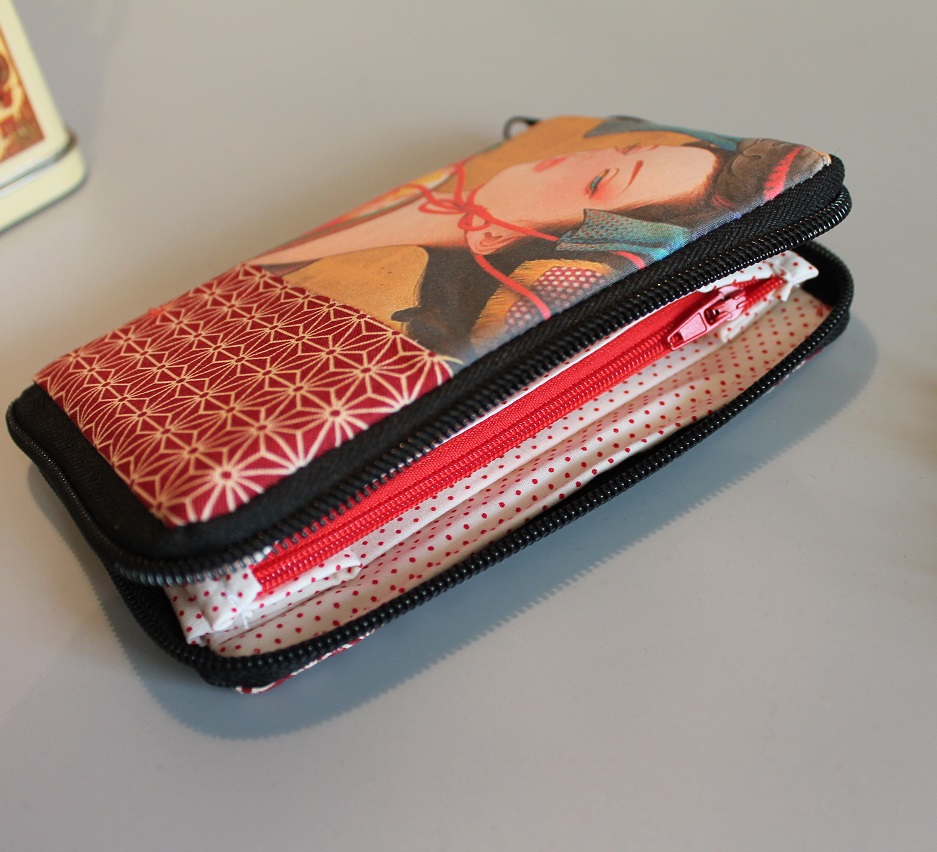 5.5\" zippered Cards and coins wallet - special8